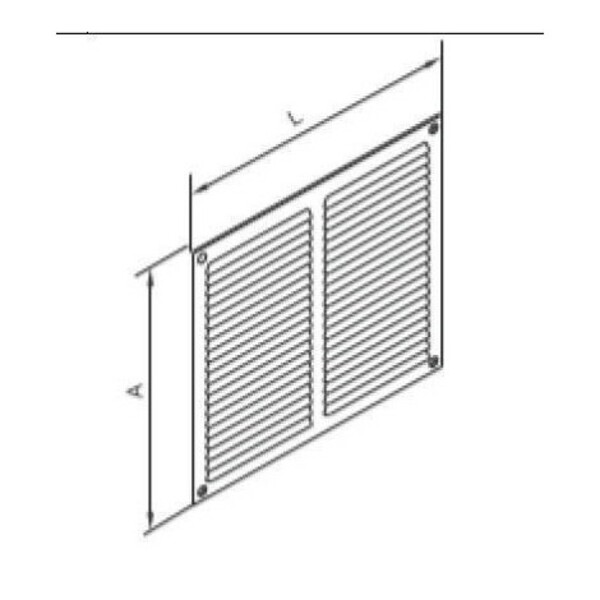 Grille d’aération 150 x 150 mm