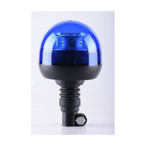 Gyrophare LED R65 BLEU Fixation hampe DIN