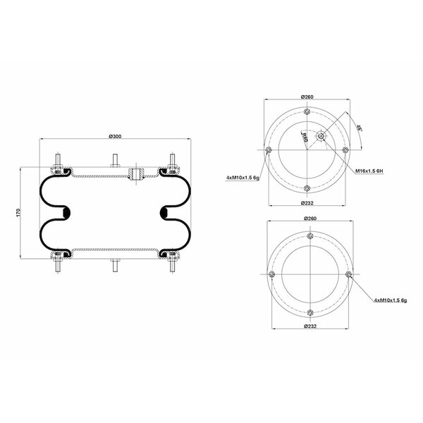 Soufflet assemblé 12x2 EA decale