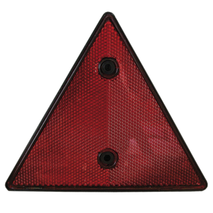 Catadioptre triangulaire, catadioptre triangulaire, réflecteur, réflecteur  rouge, catadioptre, catadioptre de remorque, triangle de remorque,  éclairage de remorque, réflecteur de remorque - Knott GmbH