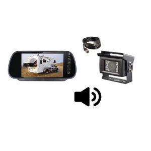 KIT de recul complet 5 pouces : caméra avec moniteur 5 rétro-éclairé, avec  audio et vision nocturne