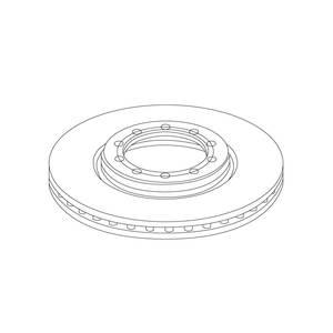 Disque de frein avant diamètre 290 mm pour RENAULT Mascott DXI