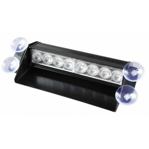 Feux de pare-brise BLEU sur ventouse 8LED